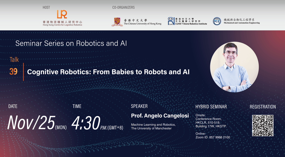 Invitation to the HKCLR Seminar Series on Robotics and AI – Talk 39